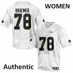 #78 Tommy Kraemer Irish Women's Authentic Embroidery Jersey White