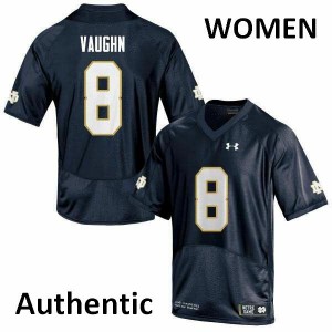 #8 Donte Vaughn UND Women's Authentic Alumni Jerseys Navy