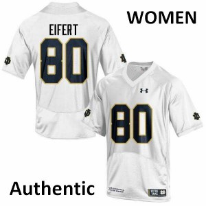 #80 Tyler Eifert Notre Dame Fighting Irish Women's Authentic NCAA Jerseys White