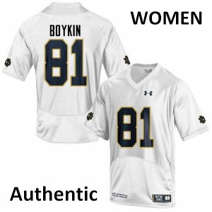 #81 Miles Boykin UND Women's Authentic Embroidery Jerseys White