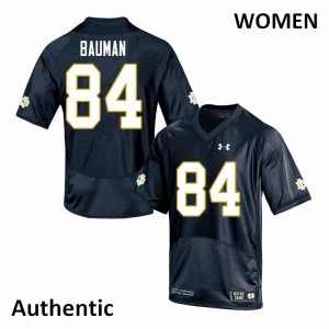 #84 Kevin Bauman UND Women's Authentic College Jerseys Navy