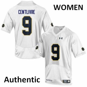 #87 Keenan Centlivre UND Women's Authentic NCAA Jersey White