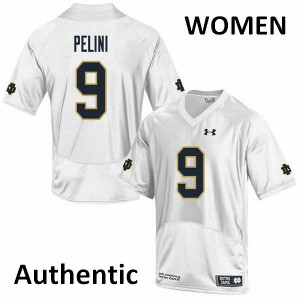 #9 Patrick Pelini Irish Women's Authentic Player Jersey White