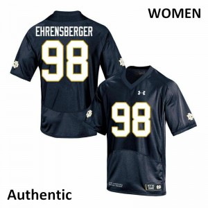 #98 Alexander Ehrensberger Notre Dame Fighting Irish Women's Authentic Player Jerseys Navy