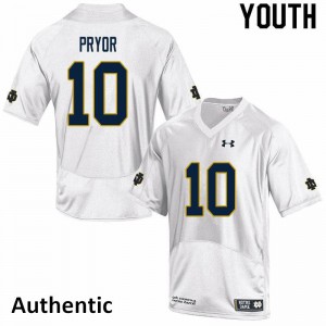 #10 Isaiah Pryor UND Youth Authentic Official Jersey White