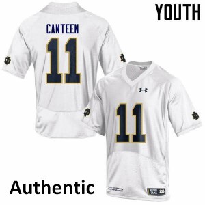 #11 Freddy Canteen Notre Dame Youth Authentic High School Jersey White