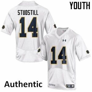 #14 Devin Studstill Irish Youth Authentic Alumni Jersey White