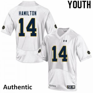 #14 Kyle Hamilton Notre Dame Youth Authentic University Jersey White