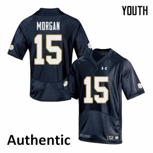 #15 D.J. Morgan UND Youth Authentic Player Jerseys Navy