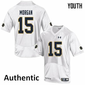 #15 D.J. Morgan Notre Dame Fighting Irish Youth Authentic Football Jersey White