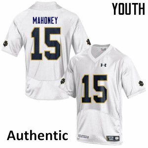 #15 John Mahoney Notre Dame Fighting Irish Youth Authentic Official Jerseys White