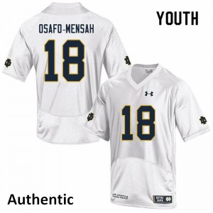 #18 Nana Osafo-Mensah UND Youth Authentic Stitched Jersey White