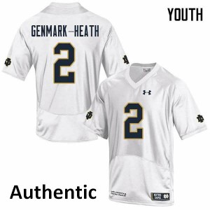 #2 Jordan Genmark-Heath UND Youth Authentic Stitched Jerseys White