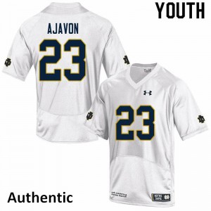 #23 Litchfield Ajavon University of Notre Dame Youth Authentic High School Jerseys White