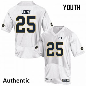 #25 Braden Lenzy Irish Youth Authentic University Jersey White