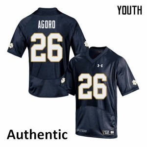 #26 Temitope Agoro Notre Dame Youth Authentic University Jersey Navy