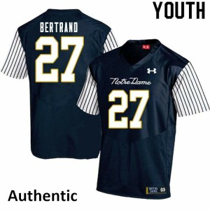 #27 JD Bertrand Notre Dame Youth Alternate Authentic University Jerseys Navy Blue