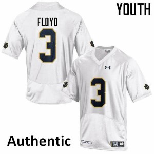 #3 Michael Floyd Notre Dame Fighting Irish Youth Authentic College Jerseys White