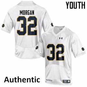#32 D.J. Morgan Irish Youth Authentic College Jersey White