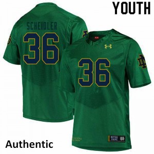 #36 Eddie Scheidler Irish Youth Authentic High School Jersey Green