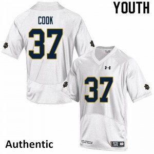 #37 Henry Cook Irish Youth Authentic Stitch Jerseys White