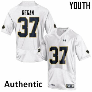 #37 Robert Regan Fighting Irish Youth Authentic Embroidery Jersey White