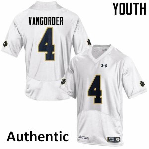 #4 Montgomery VanGorder Notre Dame Youth Authentic University Jersey White