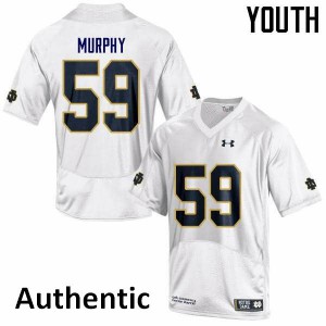 #40 Kier Murphy UND Youth Authentic High School Jerseys White