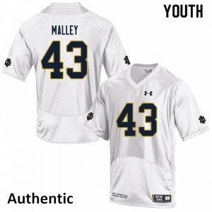 #43 Greg Malley Irish Youth Authentic Stitch Jersey White