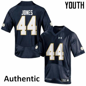 #44 Jamir Jones Notre Dame Fighting Irish Youth Authentic College Jersey Navy Blue