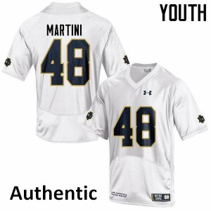#48 Greer Martini Irish Youth Authentic Player Jersey White