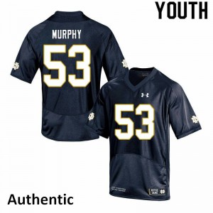 #53 Quinn Murphy UND Youth Authentic High School Jersey Navy