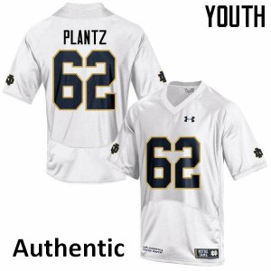 #62 Logan Plantz Notre Dame Youth Authentic Alumni Jersey White