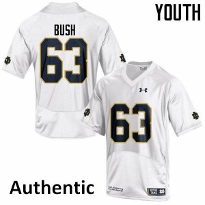 #63 Sam Bush Notre Dame Youth Authentic Alumni Jerseys White