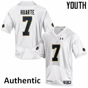 #7 John Huarte Notre Dame Youth Authentic Player Jersey White