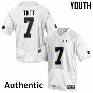 #7 Stephon Tuitt Notre Dame Fighting Irish Youth Authentic Stitched Jersey White