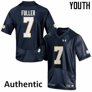 #7 Will Fuller University of Notre Dame Youth Authentic High School Jersey Navy Blue