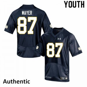 #87 Michael Mayer UND Youth Authentic University Jersey Navy