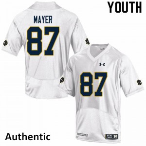 #87 Michael Mayer UND Youth Authentic College Jerseys White