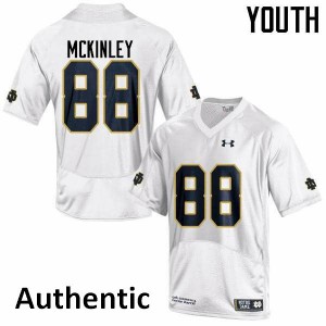 #88 Javon McKinley UND Youth Authentic Embroidery Jersey White