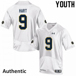 #9 Cam Hart Irish Youth Authentic College Jersey White