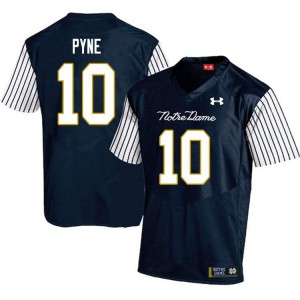 #10 Drew Pyne UND Men's Alternate Game Alumni Jerseys Navy Blue