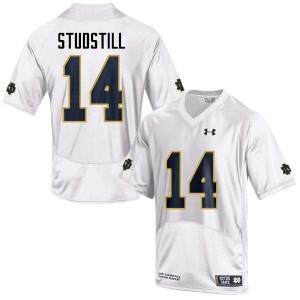 #14 Devin Studstill University of Notre Dame Men's Game Stitched Jersey White