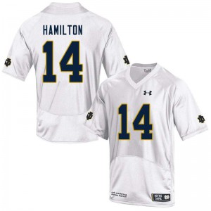 #14 Kyle Hamilton Notre Dame Men's Game Stitched Jersey White