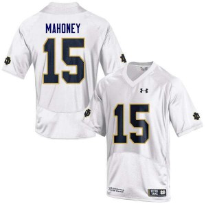 #15 John Mahoney UND Men's Game Embroidery Jersey White