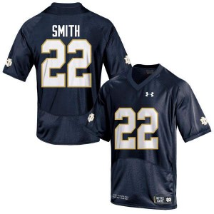#22 Harrison Smith Notre Dame Men's Game Football Jersey Navy Blue