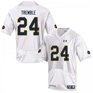 #24 Tommy Tremble UND Men's Game College Jersey White