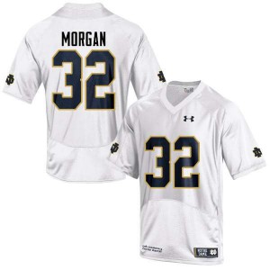 #32 D.J. Morgan Notre Dame Fighting Irish Men's Game High School Jerseys White
