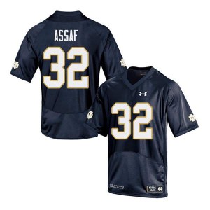 #32 Mick Assaf Notre Dame Men's Game High School Jersey Navy