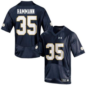 #35 Grant Hammann UND Men's Game Alumni Jerseys Navy Blue